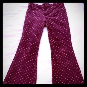 Anthropologie boot cut corduroy pants